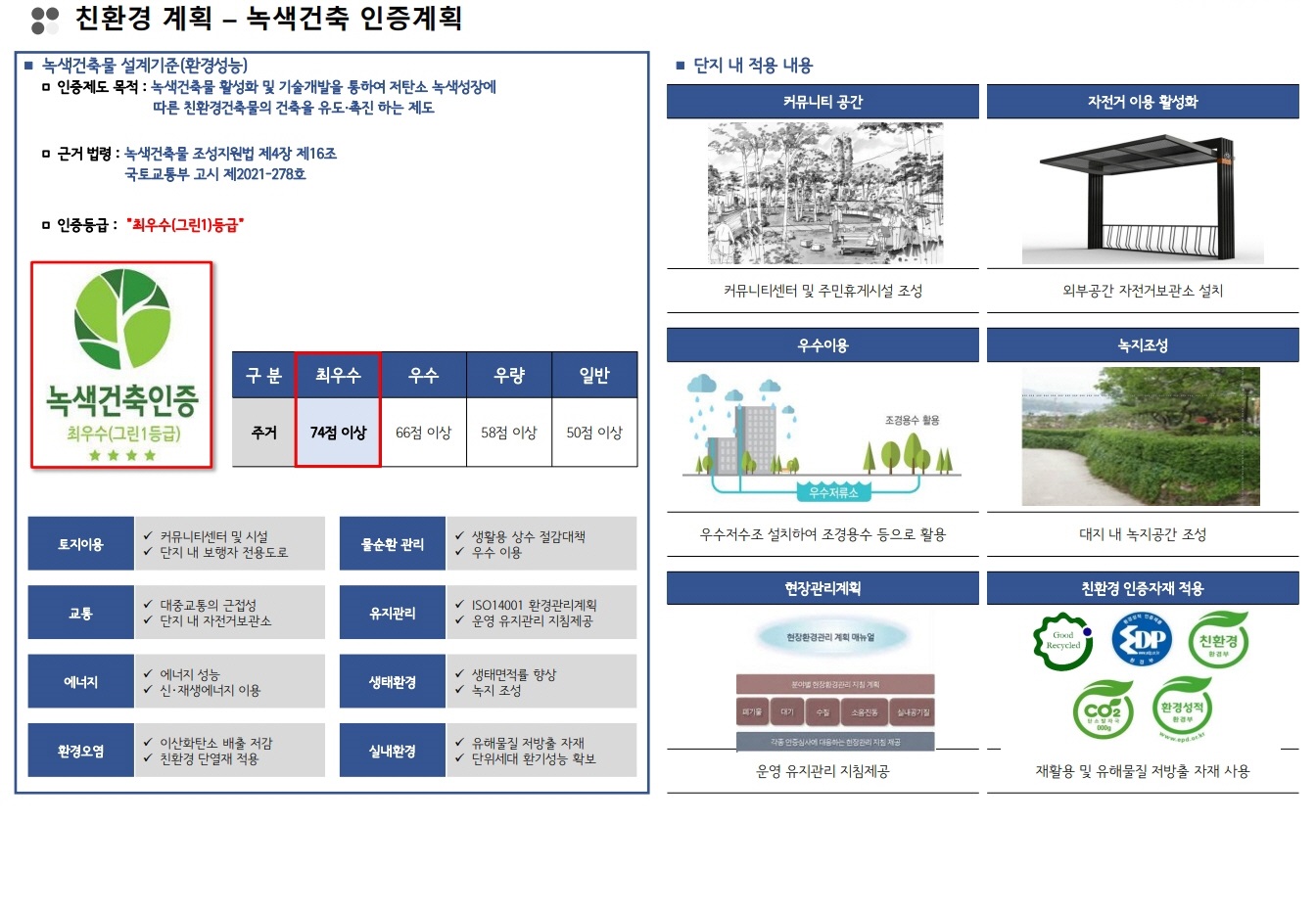 광진 벨라듀 친환경계획